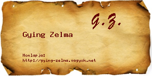 Gying Zelma névjegykártya